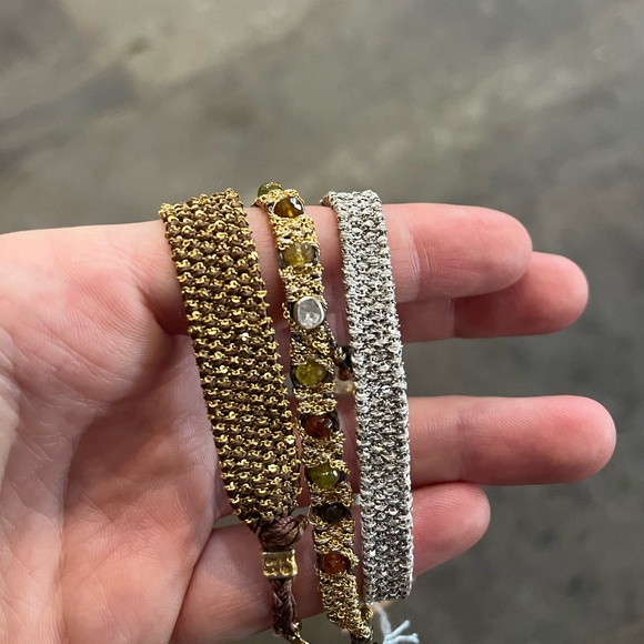 Dag Gioielli Bracelet 14k Gold Plated with Semi-Precious Stones - Picture 2 of 3